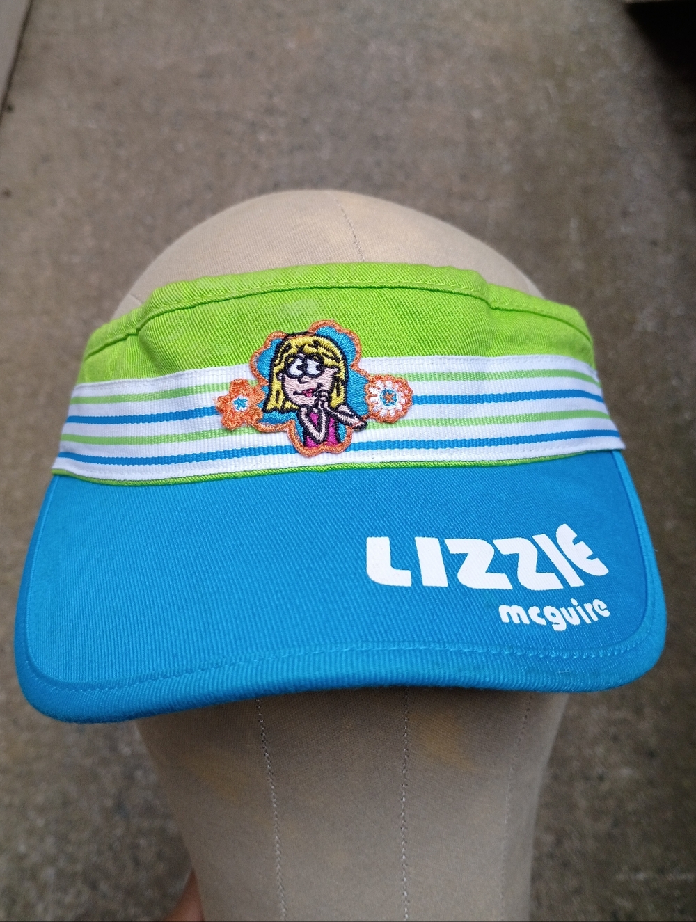 Lizzy McGuire Vintage Visor Velcro Strap Hat Youth 19"